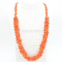 Бусы из оранжевого коралла арт. 21301