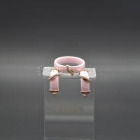 Комплект из розовой керамики с фианитом арт. 12324