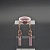 Комплект из розовой керамики с фианитом арт. 13003