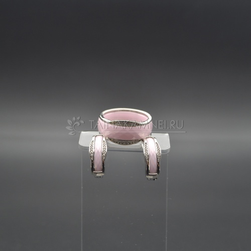 Комплект из розовой керамики арт. 12354
