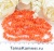Бусы из оранжевого коралла арт. 21521 недорого